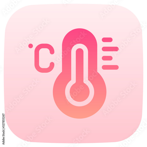 celsius flat gradient icon