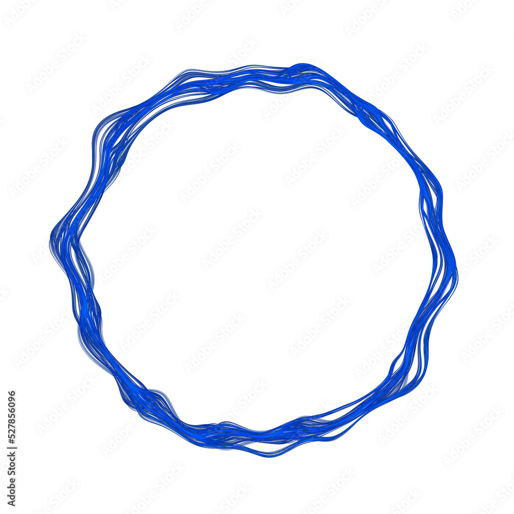 Vibrant blue wavy circle line frame background Vibrant blue wavy circle line frame background