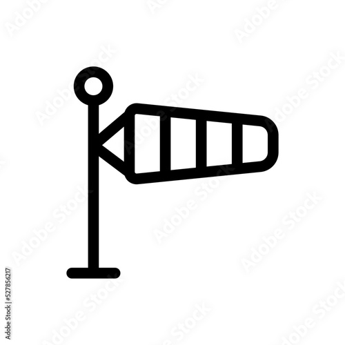 windsock line icon