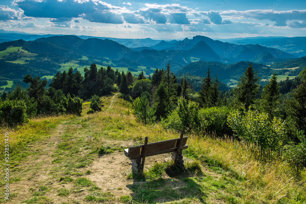 Panorama z Wysokiego Wierchu - Pieniny, Polska