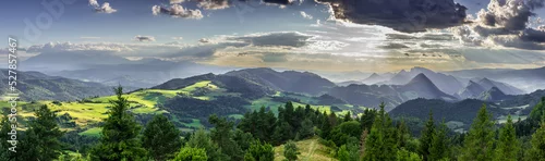 Obraz Panorama z Wysokiego Wierchu - Pieniny, Polska