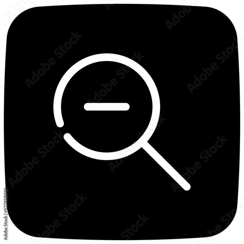 zoom out glyph icon