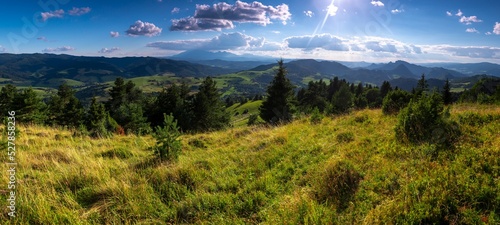 Panorama z Wysokiego Wierchu - Pieniny, Polska
