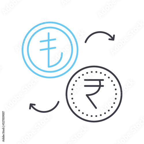 connect line icon, outline symbol, vector illustration, concept sign