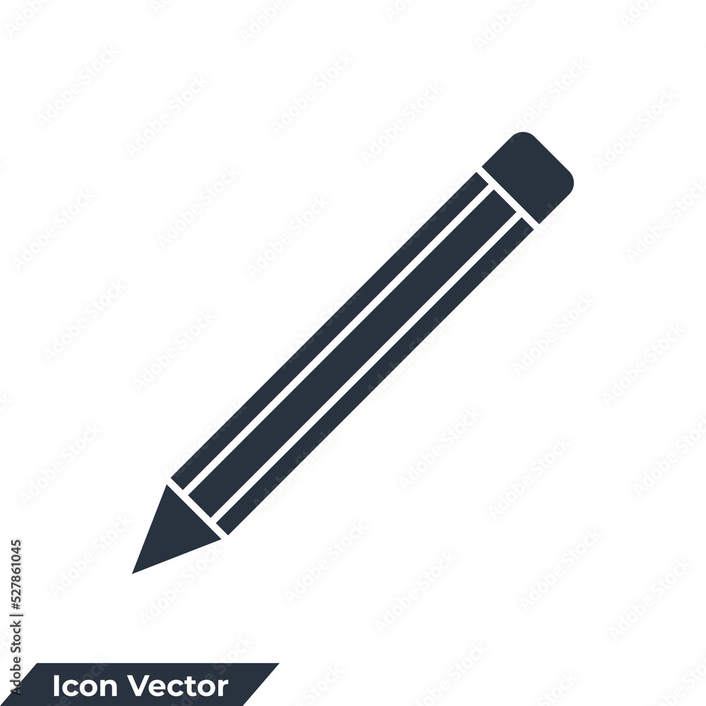 pencil icon logo vector illustration. pencil symbol template for graphic and web design collection pencil icon logo vector illustration. pencil symbol template for graphic and web design collection