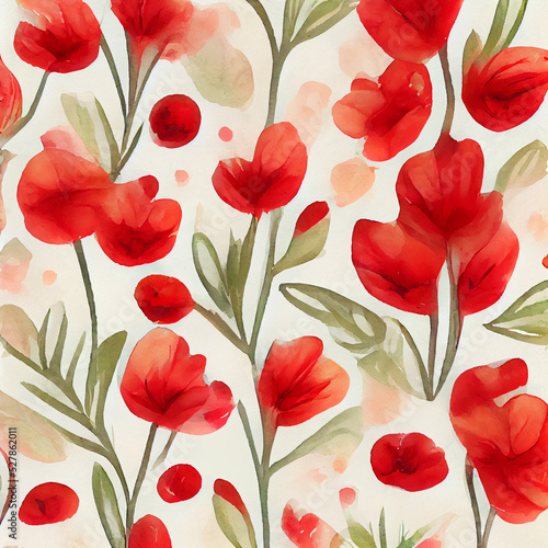 Trendy colorful vibrant floral pattern for decoration  wallpaper and inspiration