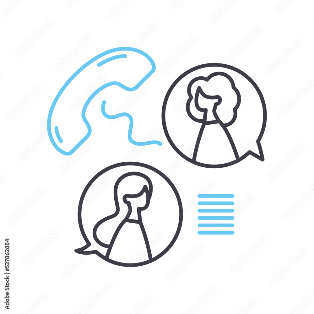 contacts line icon, outline symbol, vector illustration, concept sign contacts line icon, outline symbol, vector illustration, concept sign