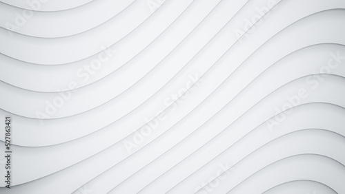 Fototapeta Naklejka Na Ścianę i Meble -  Clean white curve for Abstract gray shadows, white textures. Abstract structure shapes for wallpaper. 3D Rendering