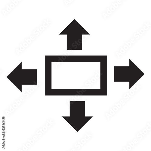 Move Icon. Navigation Illustration symbol