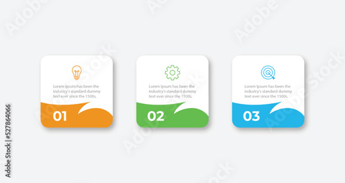 Vector infographic design template with 3 options or steps