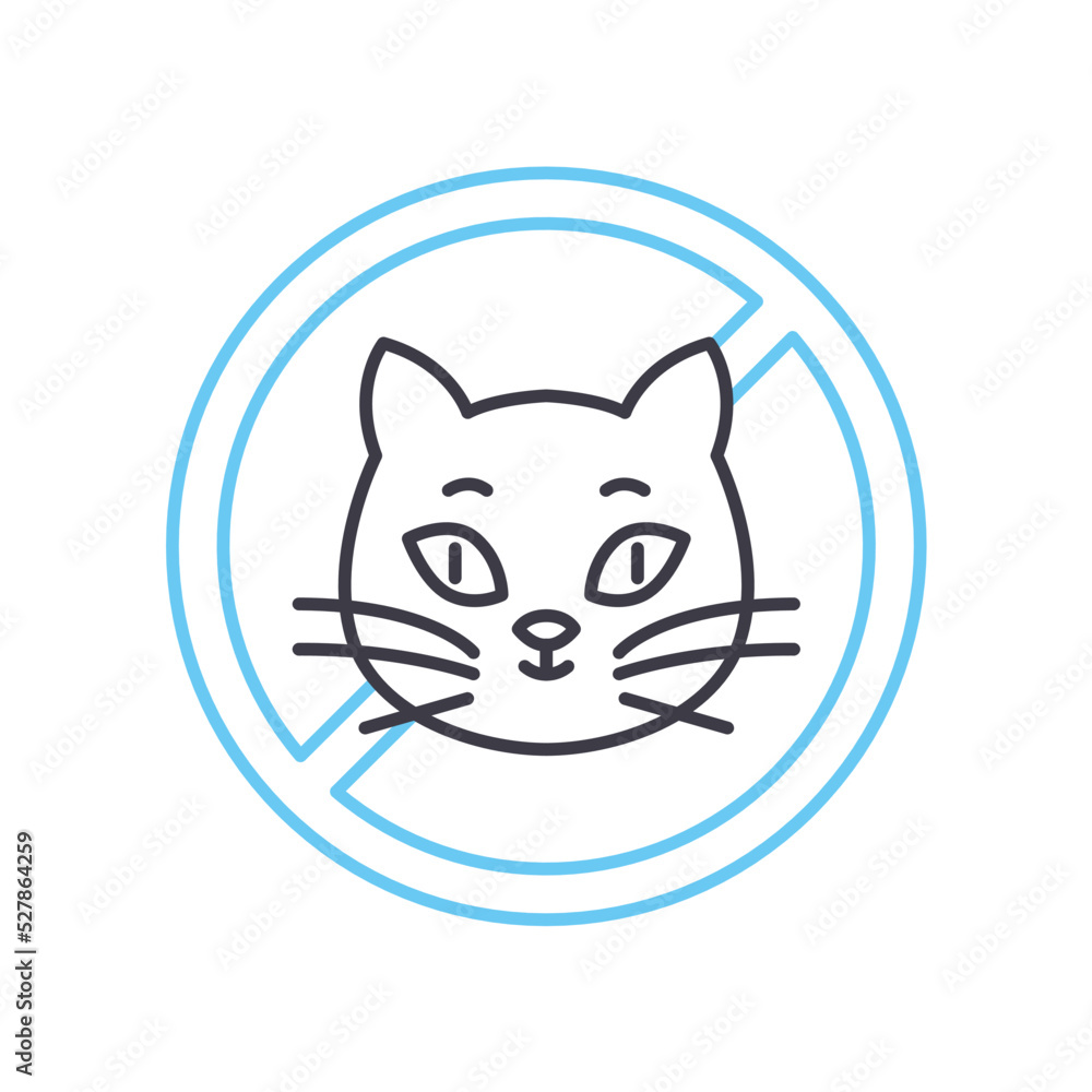 cruelty free line icon, outline symbol, vector illustration, concept sign cruelty free line icon, outline symbol, vector illustration, concept sign