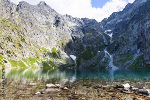 Black Lake is a mountain lake on the Polish side of Mount Rysy in the Tatra mountains