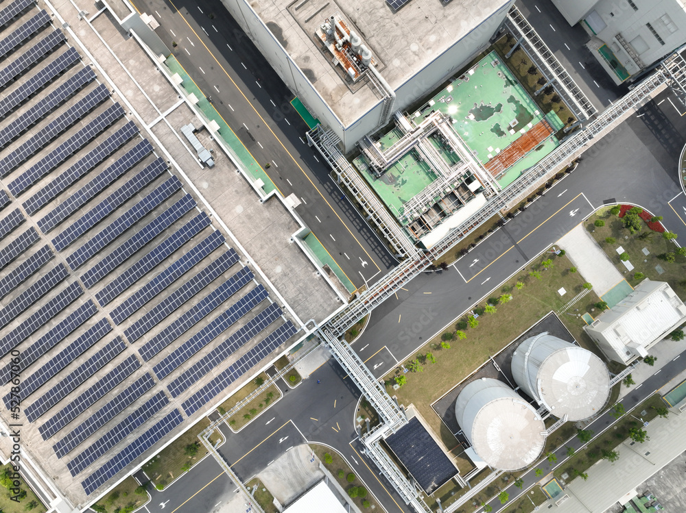 solar panels on factory rooftop solar panels on factory rooftop