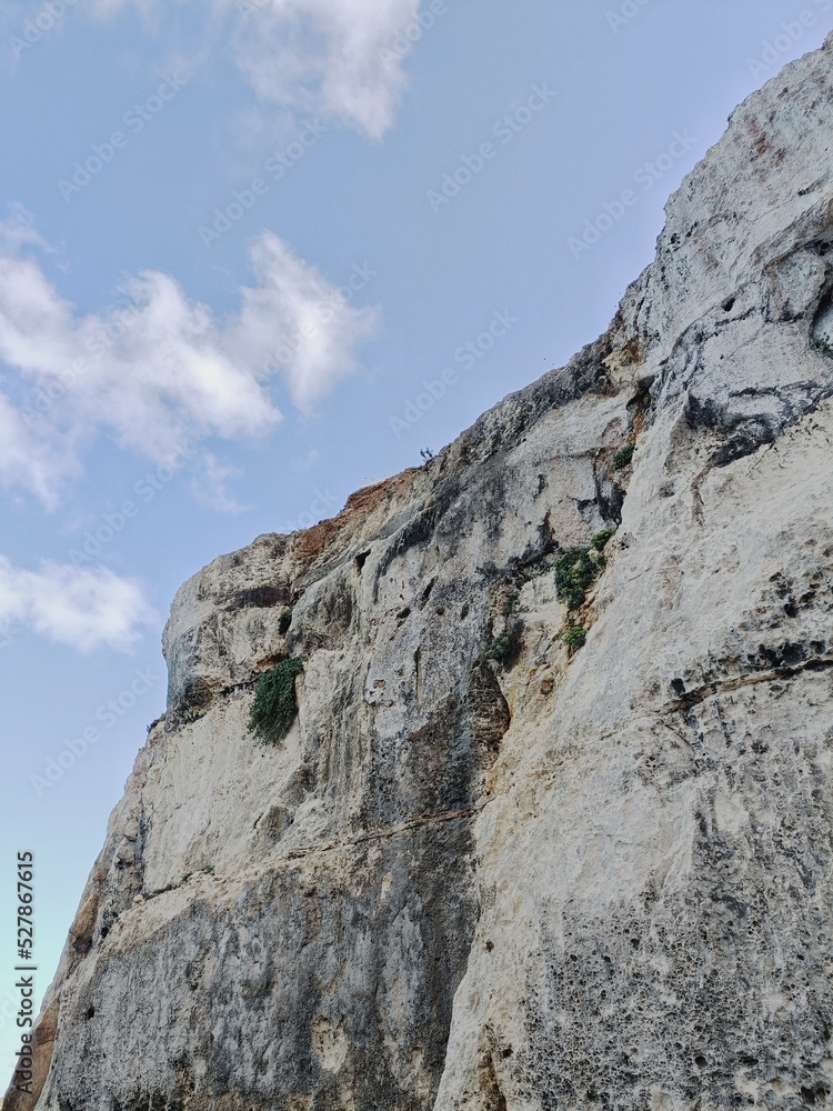 sky and cliff