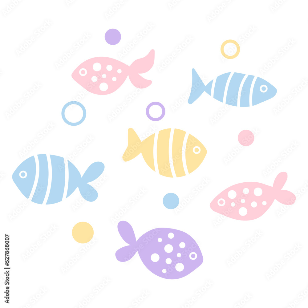 colorful fish pattern
