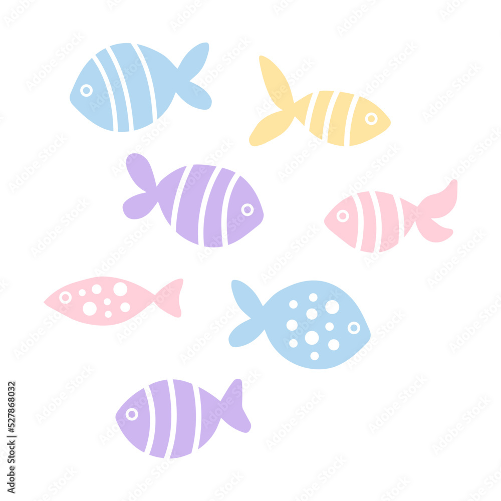 colorful fish pattern
