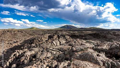 Old Weathered Black Lava Stones, The Landscape of the Craters of the Moon National Wilderness Area in Idaho