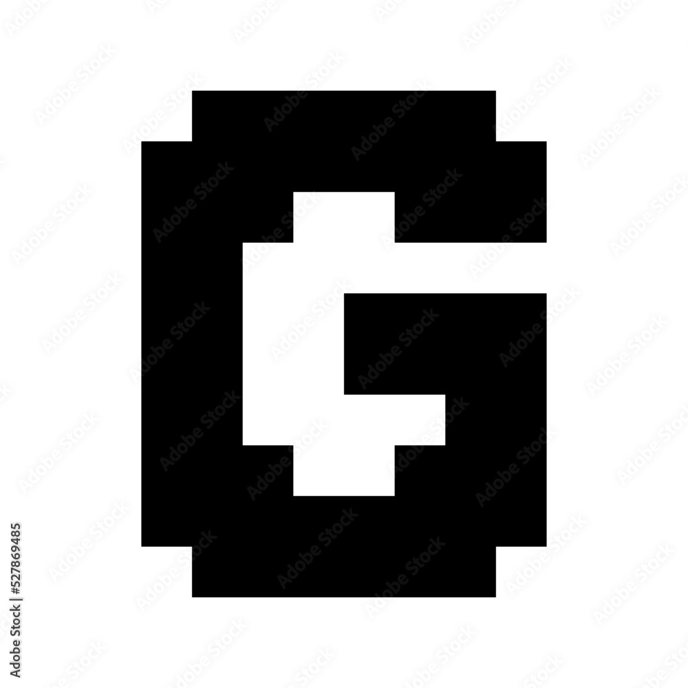 pixel art letter font
pixel art letter font