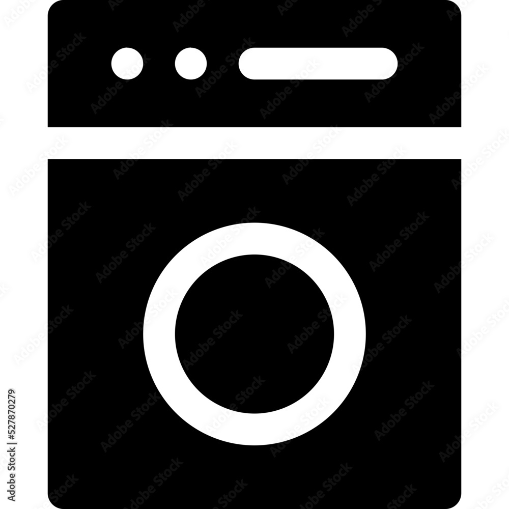 washing machine glyph icon washing machine glyph icon