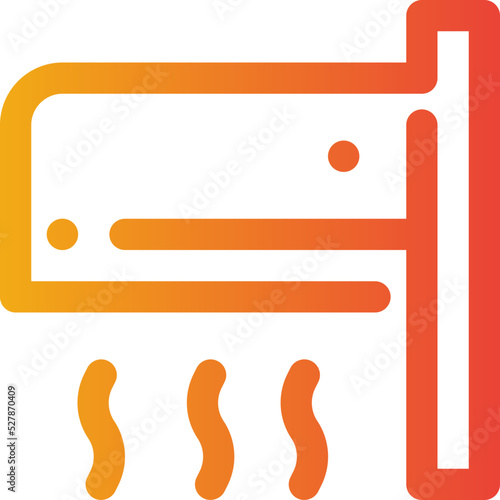 hand dryer gradient icon
