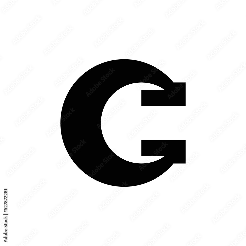 Letter C logo or icon design. template elements. geometric abstract logos Letter C logo or icon design. template elements. geometric abstract logos