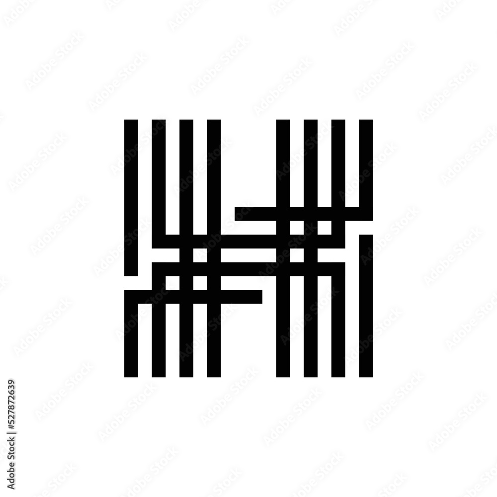 Letter H logo or icon design. template elements. geometric abstract logos Letter H logo or icon design. template elements. geometric abstract logos