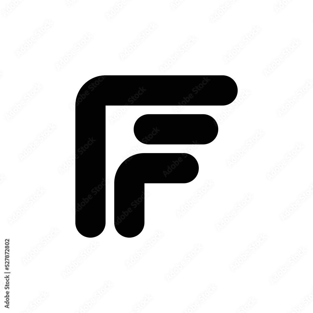 Letter F logo or icon design. template elements. geometric abstract logos Letter F logo or icon design. template elements. geometric abstract logos