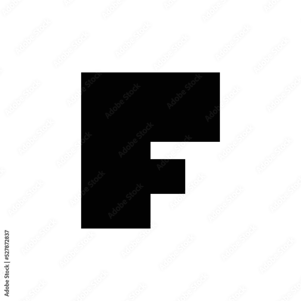 Letter F logo or icon design. template elements. geometric abstract logos Letter F logo or icon design. template elements. geometric abstract logos
