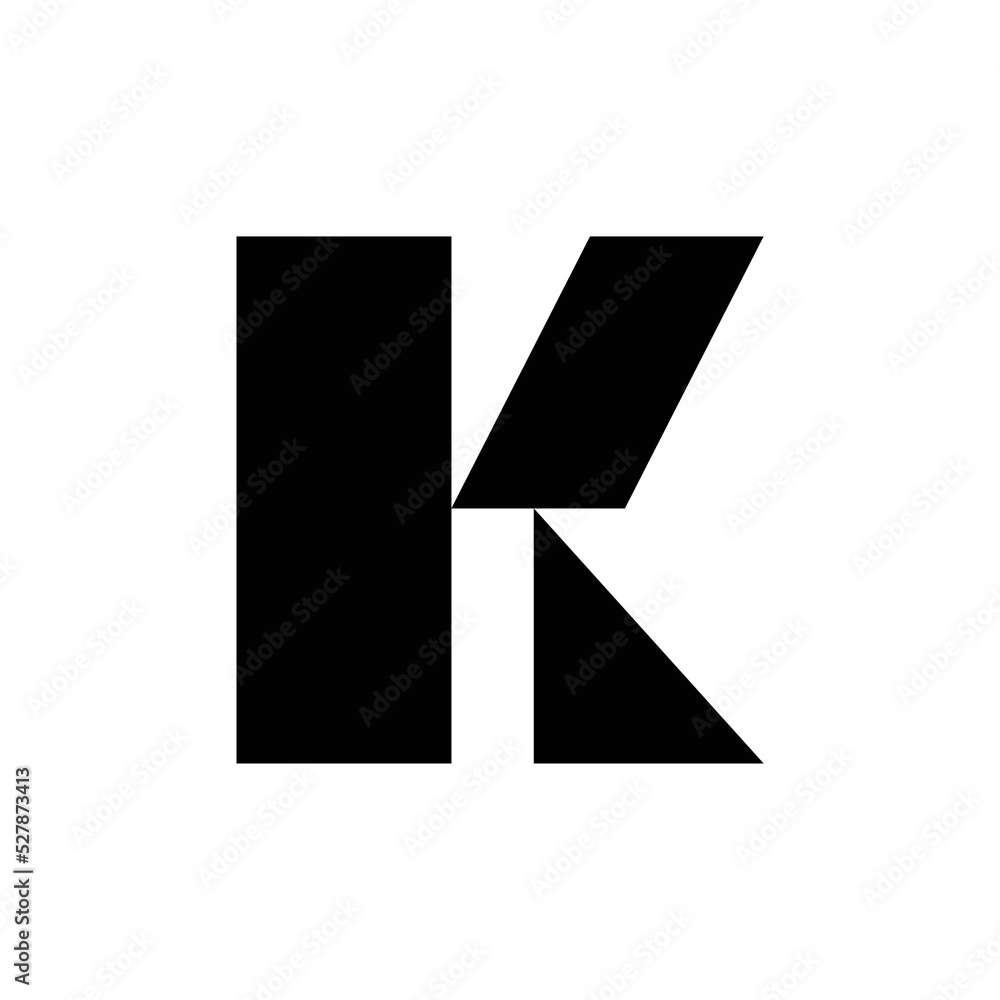 Letter K logo or icon design. template elements. geometric abstract logos Letter K logo or icon design. template elements. geometric abstract logos