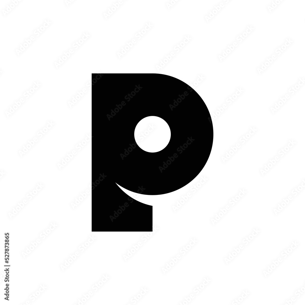 Letter P logo or icon design. template elements. geometric abstract logos Letter P logo or icon design. template elements. geometric abstract logos
