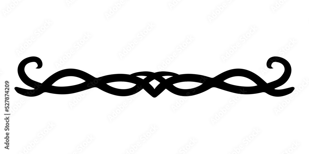 Obraz premium swirl curve line divider 