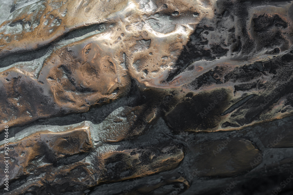 Bronze texture for backgrounds. Grunge metal background close-up Bronze texture for backgrounds. Grunge metal background close-up