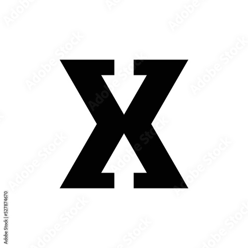 Letter X logo or icon design. template elements. geometric abstract logos