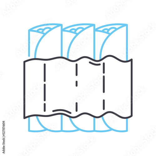 enchilada line icon, outline symbol, vector illustration, concept sign