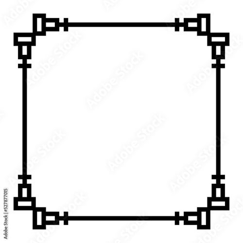 abstract art pixel square frame 