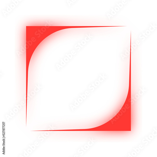 neon square frame
