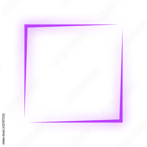 neon square frame
