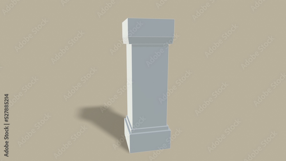 old poles isolated on the background 3d-rendering old poles isolated on the background 3d-rendering