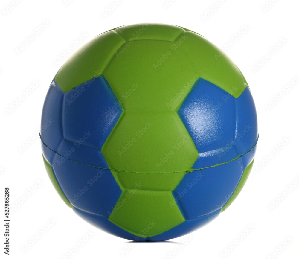 Fototapeta premium Green blue ball isolated on white background