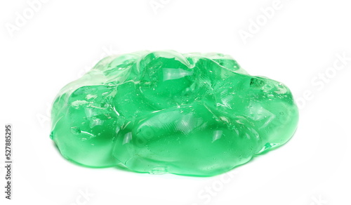 Green slime, goo isolated on white background