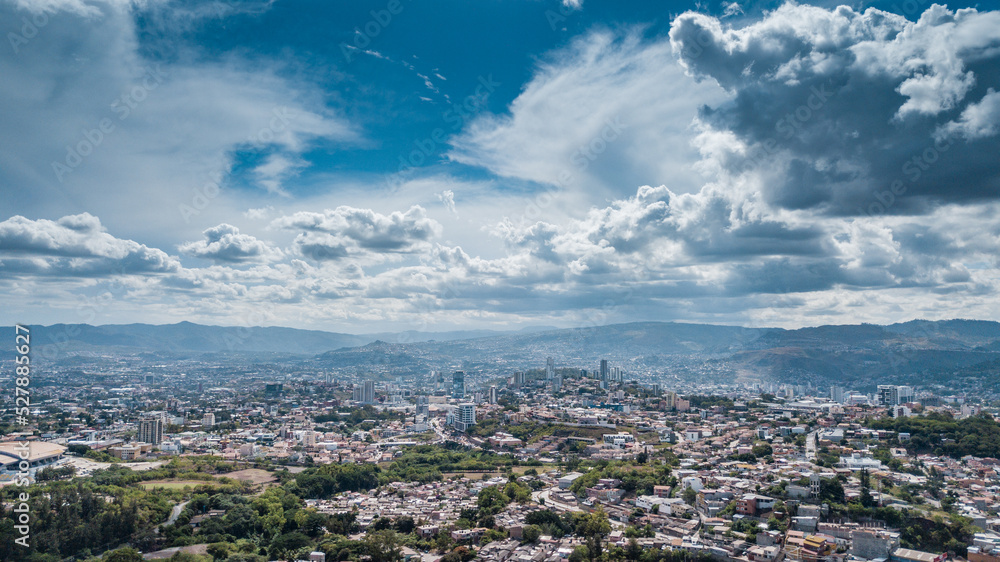 drone shot from tegucigalpa Honduras