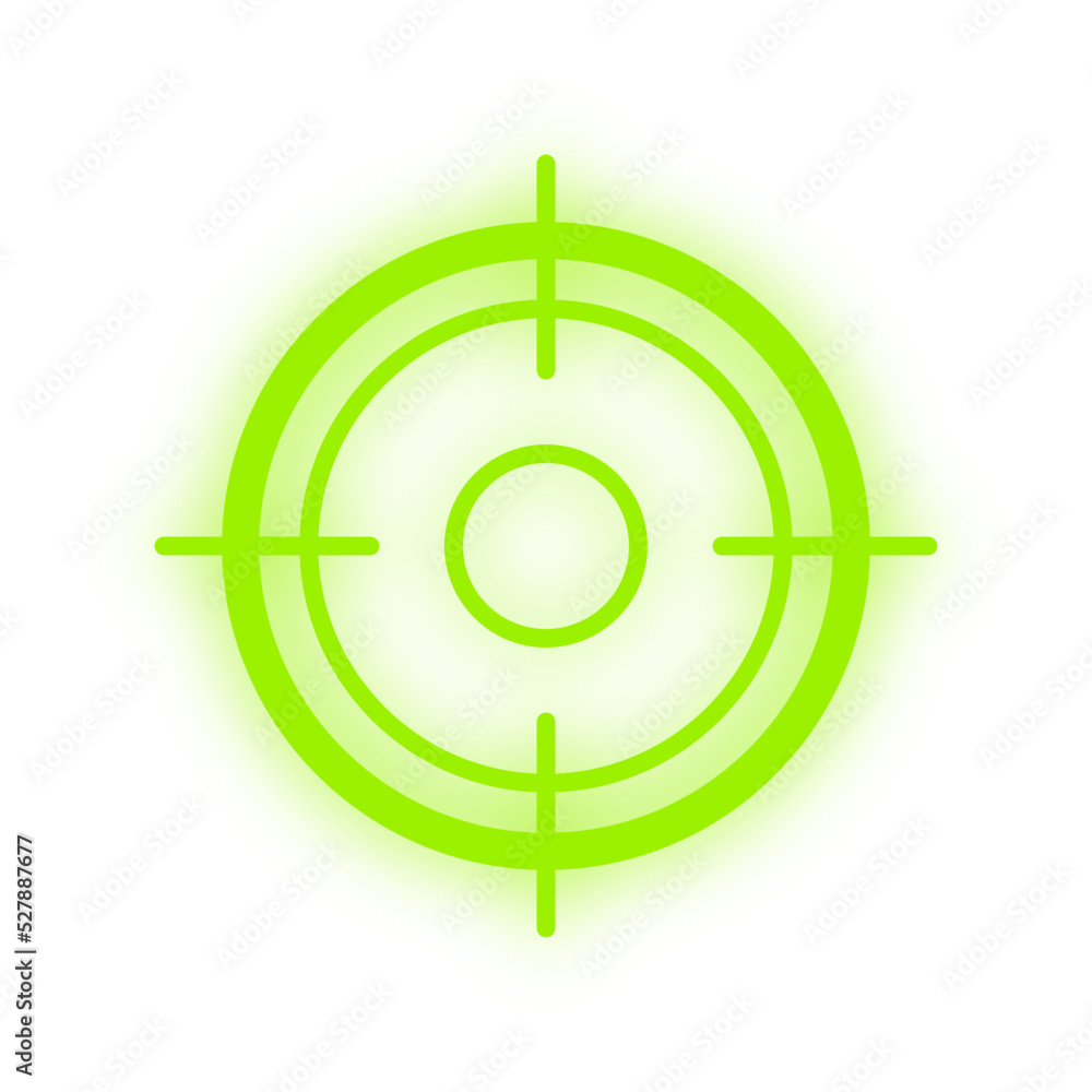 neon light crosshair element
neon light crosshair element