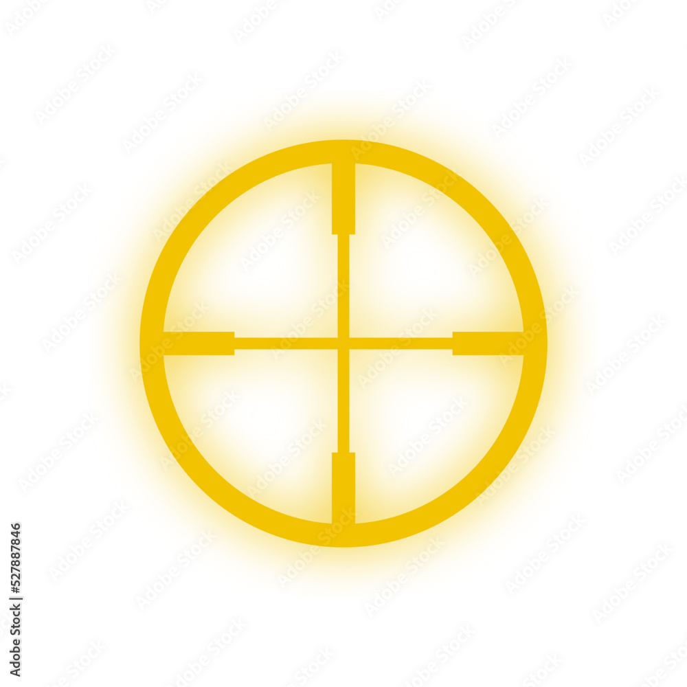 neon light crosshair element
neon light crosshair element