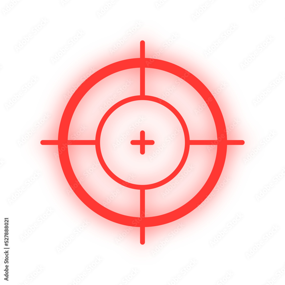 neon light crosshair element
neon light crosshair element