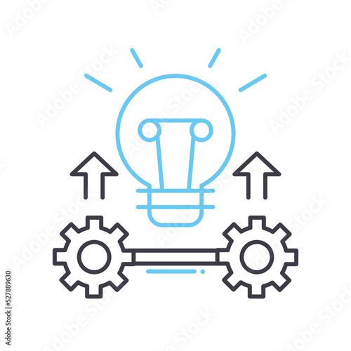 generate idea line icon, outline symbol, vector illustration, concept sign