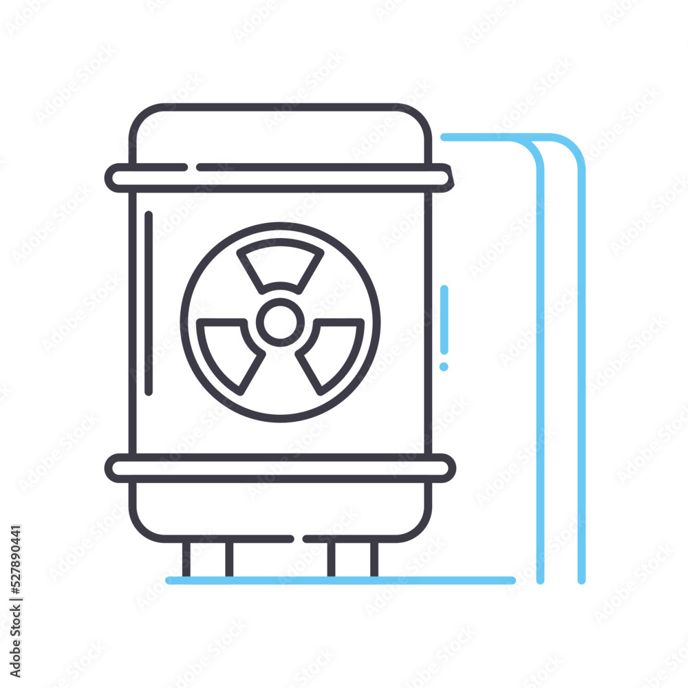 gas tank line icon, outline symbol, vector illustration, concept sign gas tank line icon, outline symbol, vector illustration, concept sign