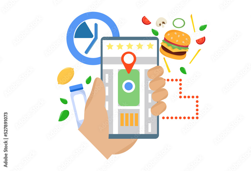 Online Delivery Service flat design banner illustration concept for digital marketing and business promotion. Fast delivery service Online Delivery Service flat design banner illustration concept for digital marketing and business promotion. Fast delivery service