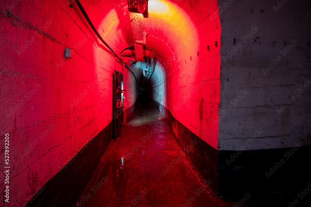 Underground tunnels of abandoned bunker Stock Photo | Adobe Stock