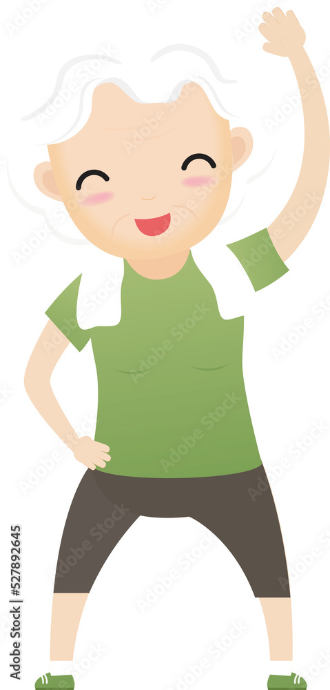 Elderly people exercising. Active healthy workout aged people. Old woman making morning exercises. Elderly people exercising. Active healthy workout aged people. Old woman making morning exercises.