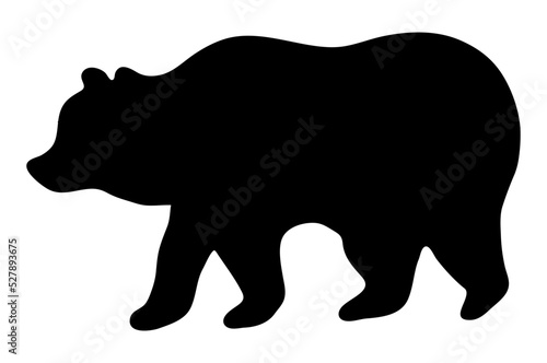 Bear Silhouette Vector Black Bear Drawing Illustration Grizzly Bear